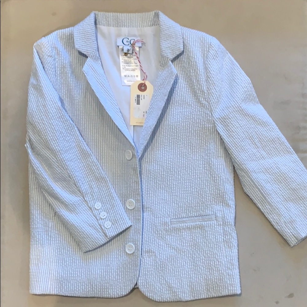 C de C Seersucker boys blazer